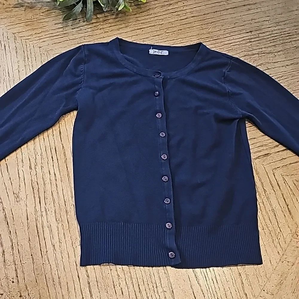 Navy cardigan jacket size S